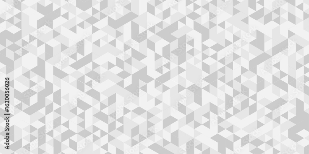Poster geometric white, gray cube square low polygon texture wallpaper. abstract surface creative diamond p