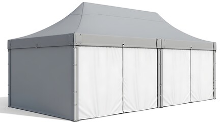 Clean Isolated Pop-Up Tent With Durable Frame And Weatherproof Material For Events