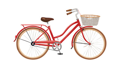 Fototapeta premium vintage bicycle isolated on white background