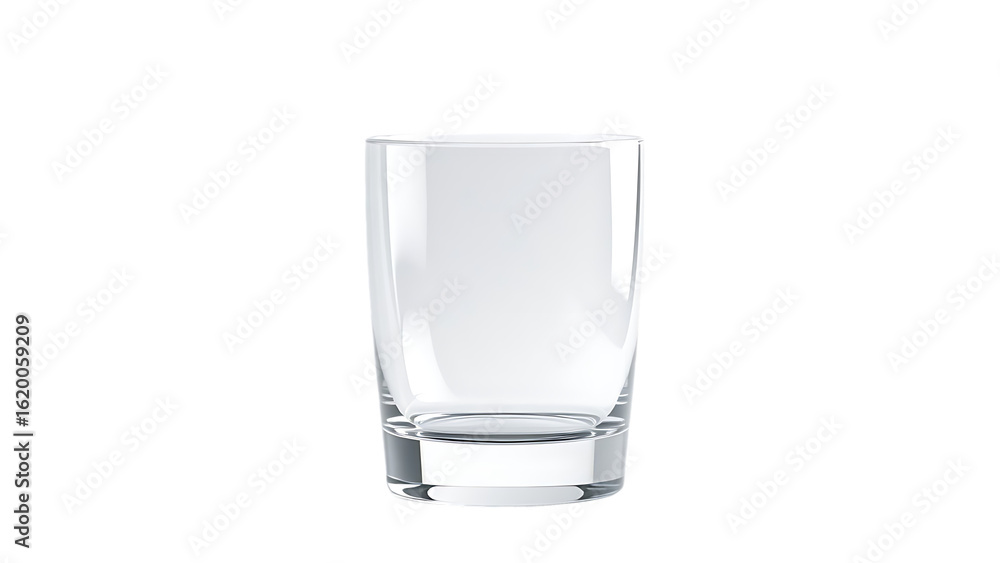 Poster 3d transparent glass element set on transparent background isolated on white background
