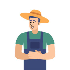 farmer standing with arms crossed. Depicts agricultural struggle, poor harvest, or rural difficulties. Useful for concepts of climate impact, food crisis, and farming challenges.
