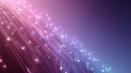 Obraz premium Abstract Digital Background with Pink and Purple Light Flare and Particles