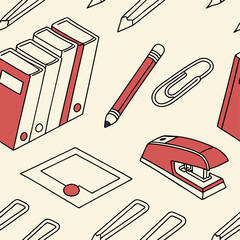 seamless pattern with pencils