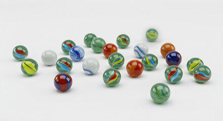 Classic Colorful Marbles for Kids' Play

