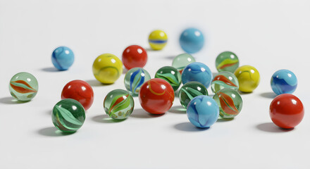 Set of Marbles Used in Street Games