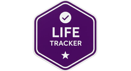 Isolated Life Tracker Badge