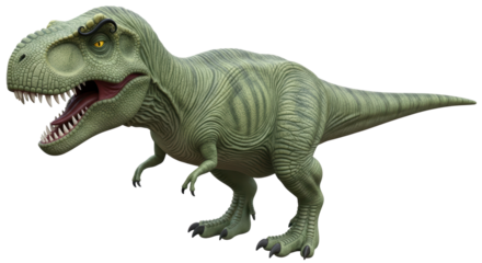 Isolated Green Tyrannosaurus Rex