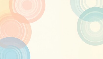 Abstract Pastel Circles Background Design