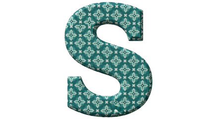 Naklejka premium Isolated Letter S