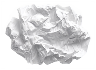 PNG Isolated Crumpled Sheet with Old Dirty Surface