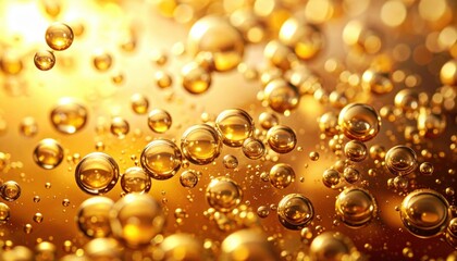 Golden Bubbles Closeup