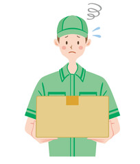 困る配達員　不在　再配達
