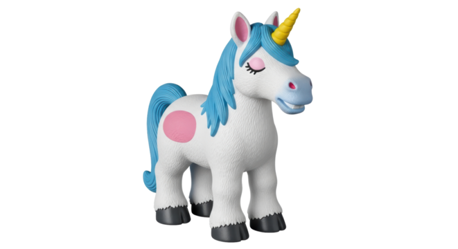 Isolated Cartoon Unicorn