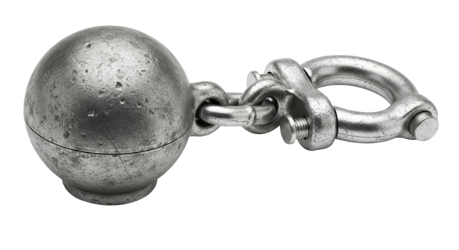Isolated Ball And Chain
