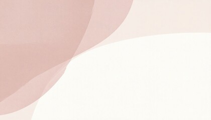 Abstract Watercolor Design With Soft Pink And White Shapes