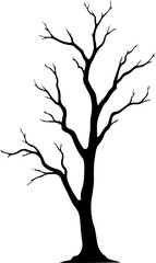 Obraz premium Bare Tree Silhouettes Collection bundle