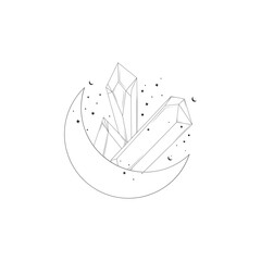 Celestial Line Vector