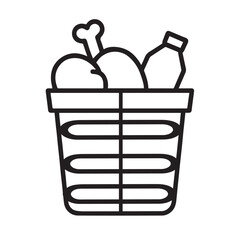  illustration food waste icon outline simple