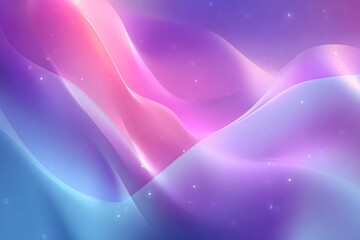 Abstract background with a gradient of purple, blue, and pink, blurred background, smooth wavy lines, futuristic style,