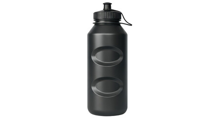 Isolated Black Sport Bottle