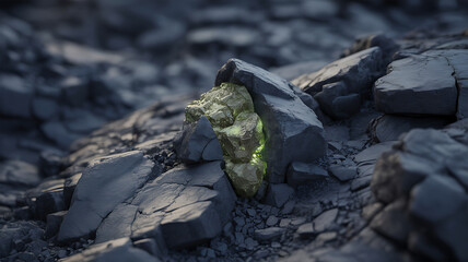 Uranium – Rocks and Minerals Hidden gem in fractured rock landscape