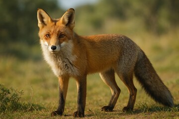 Majestic fox in natural habitat.