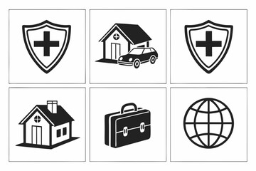 house icon set