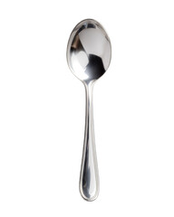 Elegant Silver Soup Spoon Polished Metal Utensil