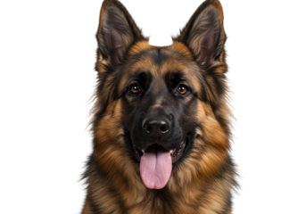 German Shepherd Dog Portrait:  A Close-Up of a Loyal and Alert Canine Companion