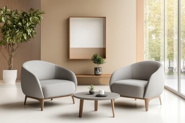 Chic lounge with modern decor