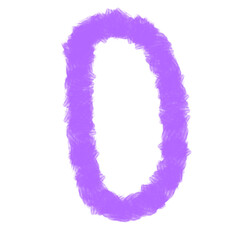 Colorful Gouache Number Collection, Hand Painted Style Digits Pack Gouache Painted Numbers Set, Bright and Artistic Number Collection