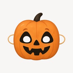 Halloween pumpkin mask illustration