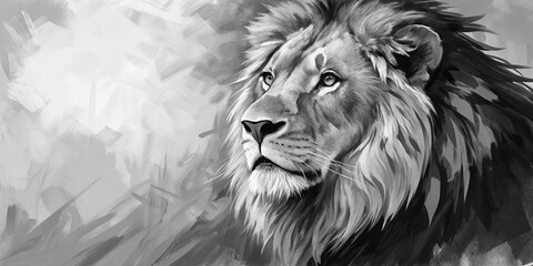 Potrait of lion