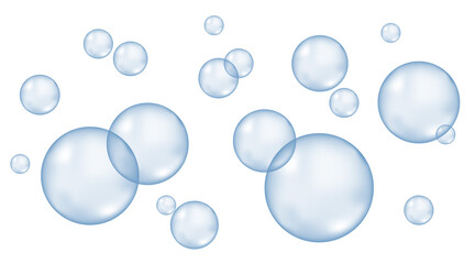 Carbonated water with 3d gas balls texture.