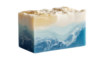 An individual soap, white background --ar 16:9
