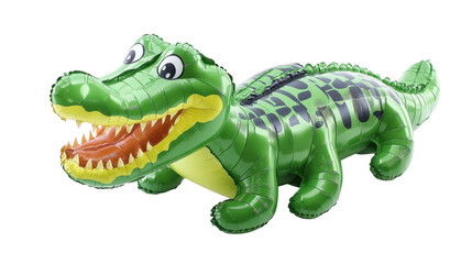 Obraz premium This bright inflatable crocodile brings fun to pool activities, sparking play and imagination for everyone!