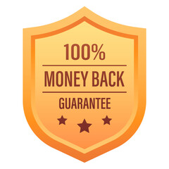 Money Back Guarantee Ribbon Banner – Sale Tag SVG Vector for Promotions and Refunds