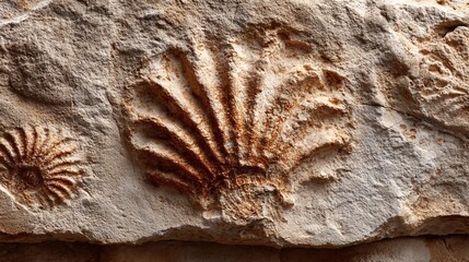 Close-up of Weathered Coral Fossil with Unique Visual Texture