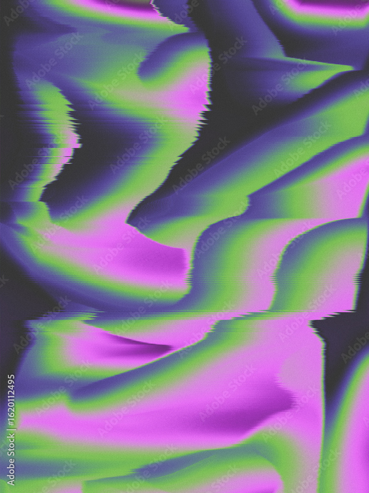 Poster glitch grainy abstract smeared gradient blurred unique background texture digital noise glitch damag