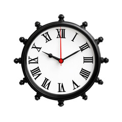 vintage clock isolated on white