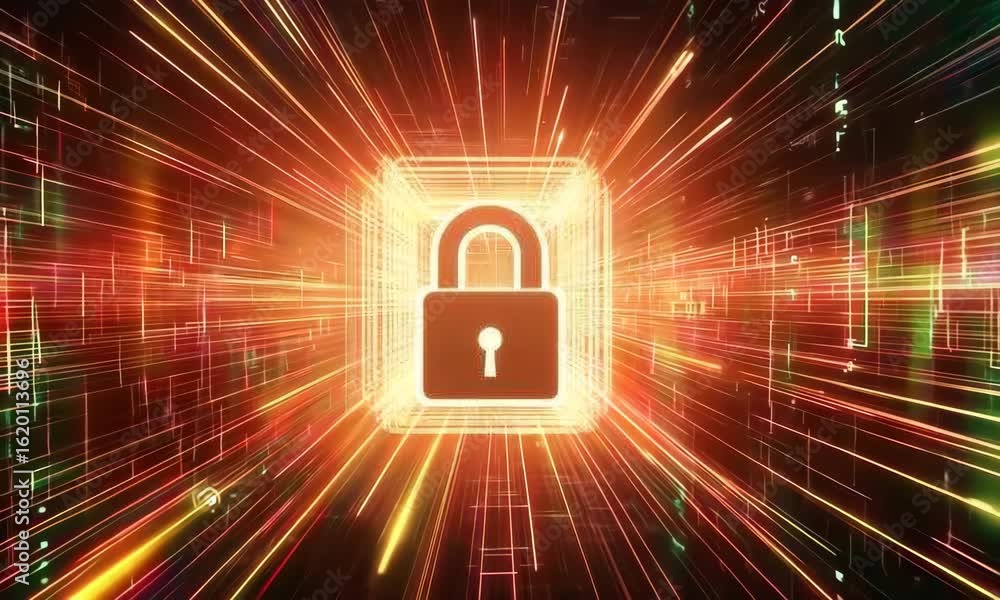 Poster enhanced security measures implemented for data protection in digital environments
