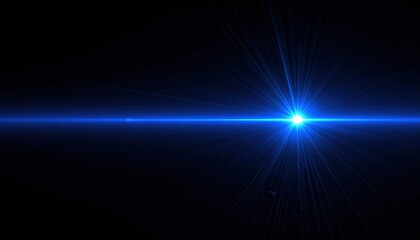 Bright Blue Light Effect Design Element