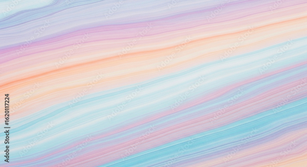 Poster a soft, pastel-colored abstract background with flowing, diagonal brushstrokes, creating a dreamy an