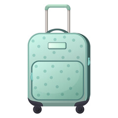 Vector cartoon image of a suitcase for travel. Concept of a trip, business trip, etc. Element for your design
