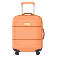 Vector cartoon image of a suitcase for travel. Concept of a trip, business trip, etc. Element for your design