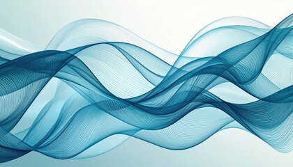 Abstract Blue Waves Design Background