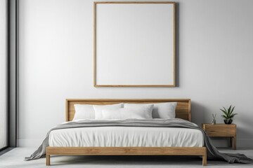 Minimalist bedroom design with natural elements