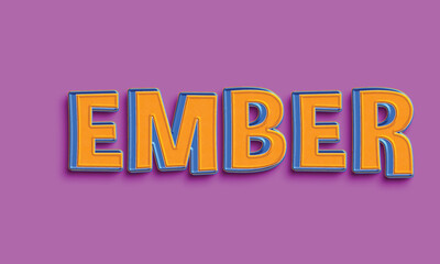 3d text effect template