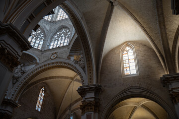 Gothic cupola of the Cathedral in Valencia, Spain