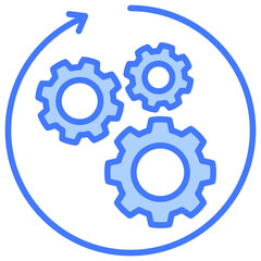 Integration Blue Icon